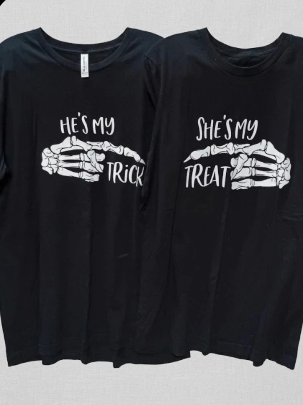 Couples Halloween Tshirts Med